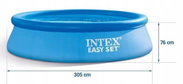 Udvidelsespool til have 305 cm Intex 28122 + pumpe