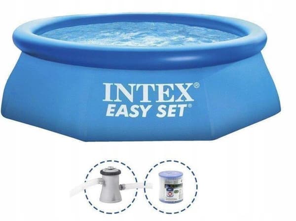 Udvidelsespool til have 305 cm Intex 28122 + pumpe