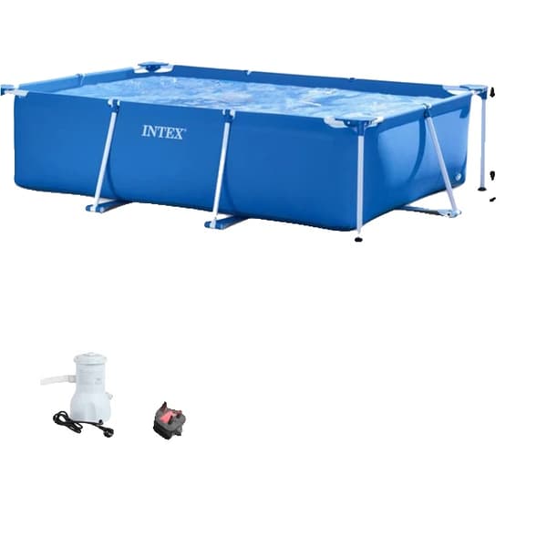 Svømmebassin Røgrack, Metalramme, Stor Beslag, 260cm pool sæt G