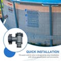 Miniatyrbillede 7 af 8: OBOSOE 2-pak slangekoblinger med vandstop – til 1,5" poolslange – velegnet til filterpumper