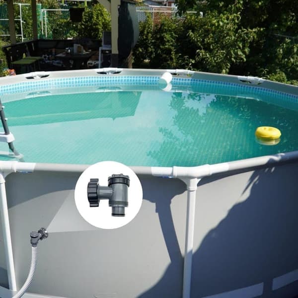 OBOSOE 2-pak slangekoblinger med vandstop – til 1,5" poolslange – velegnet til filterpumper