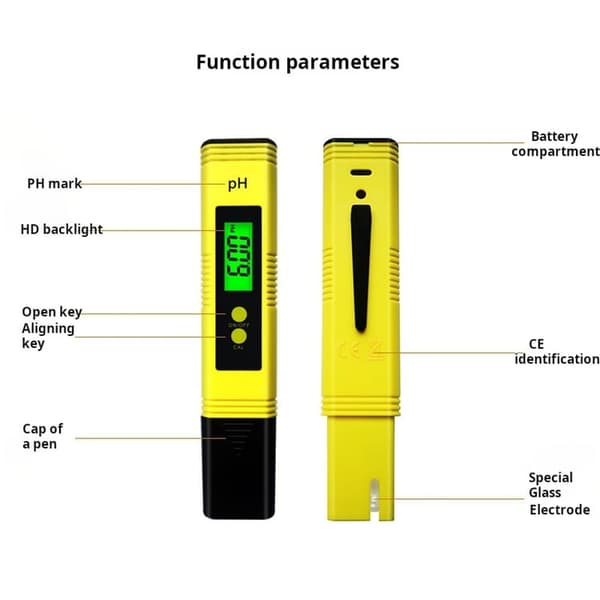 Lollanda High Precision Digital pH-mittari – 0,01 tarkkuus, taustavalolla, veden laadun testaukseen ja kotiuima-altaaseen