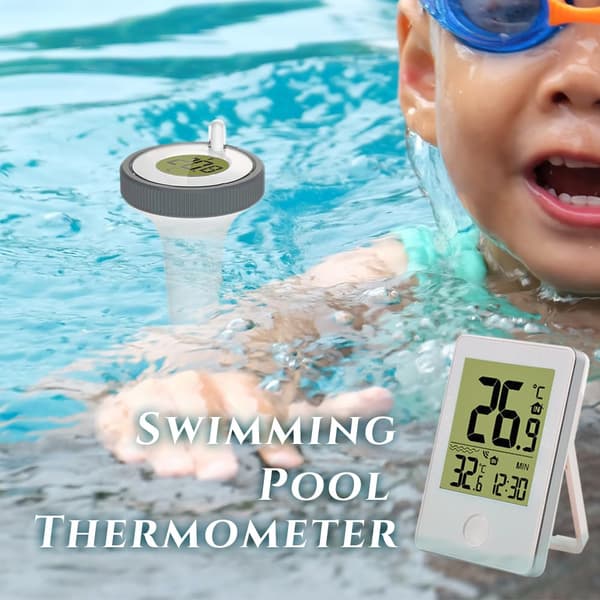 Trådlös Flytande Pooltermometer med LED-display