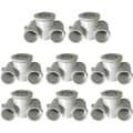 Miniatyrbillede 1 af 2: Pool Massage Dyse, Holdbart ABS Materiale, 48 mm Massage Rør, 8 Stykker,HVID