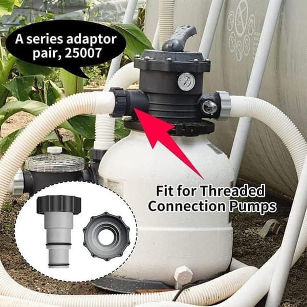 Bomclap Poolslangadapter/Slangadapter för Pool – 32/38 mm Koppling till Poolpump, Kompatibel med Intex