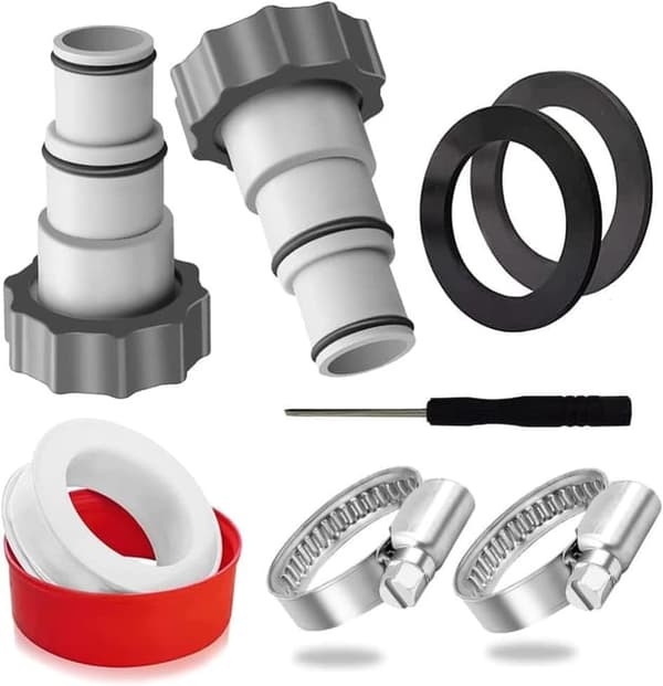 Bomclap Poolslangadapter/Slangadapter för Pool – 32/38 mm Koppling till Poolpump, Kompatibel med Intex