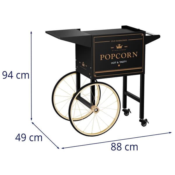 Popcorn Machine Car - Black & Golden