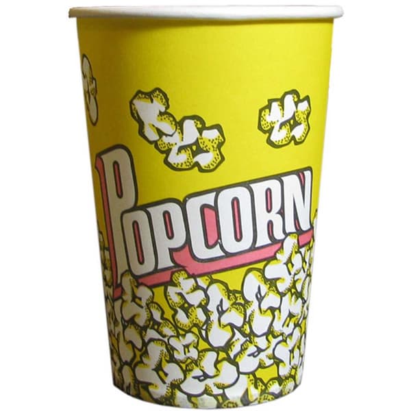 25 x 900 ml Popcorn kartoner / æsker