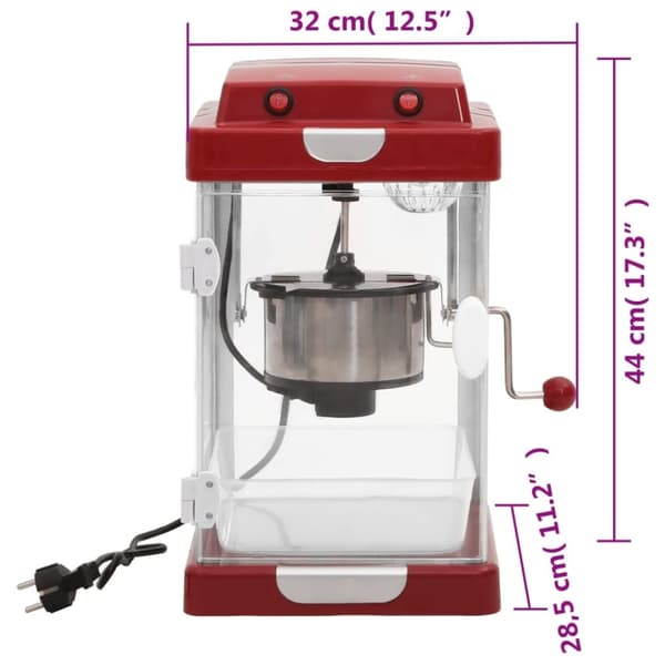 vidaXL Teatteri Tyylinen Popcorn Kone 70g