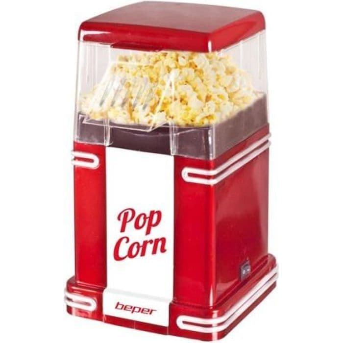 BEPER 90.590Y Vintage popcornmaskin - Röd