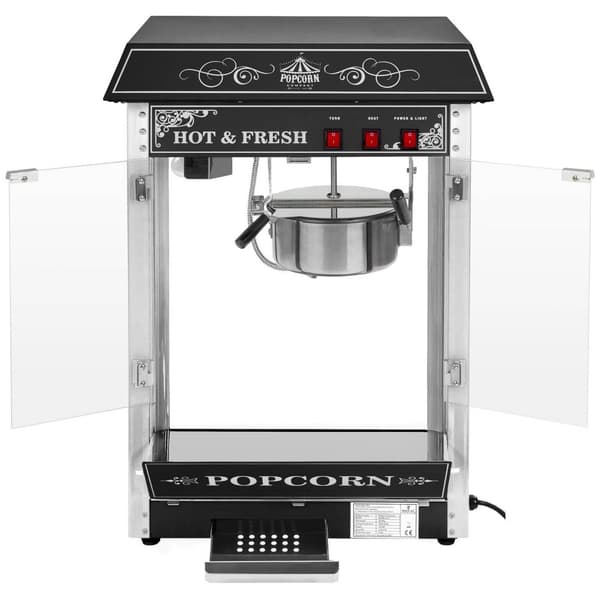 Royal Catering Popcornmaskin – Svart tak
