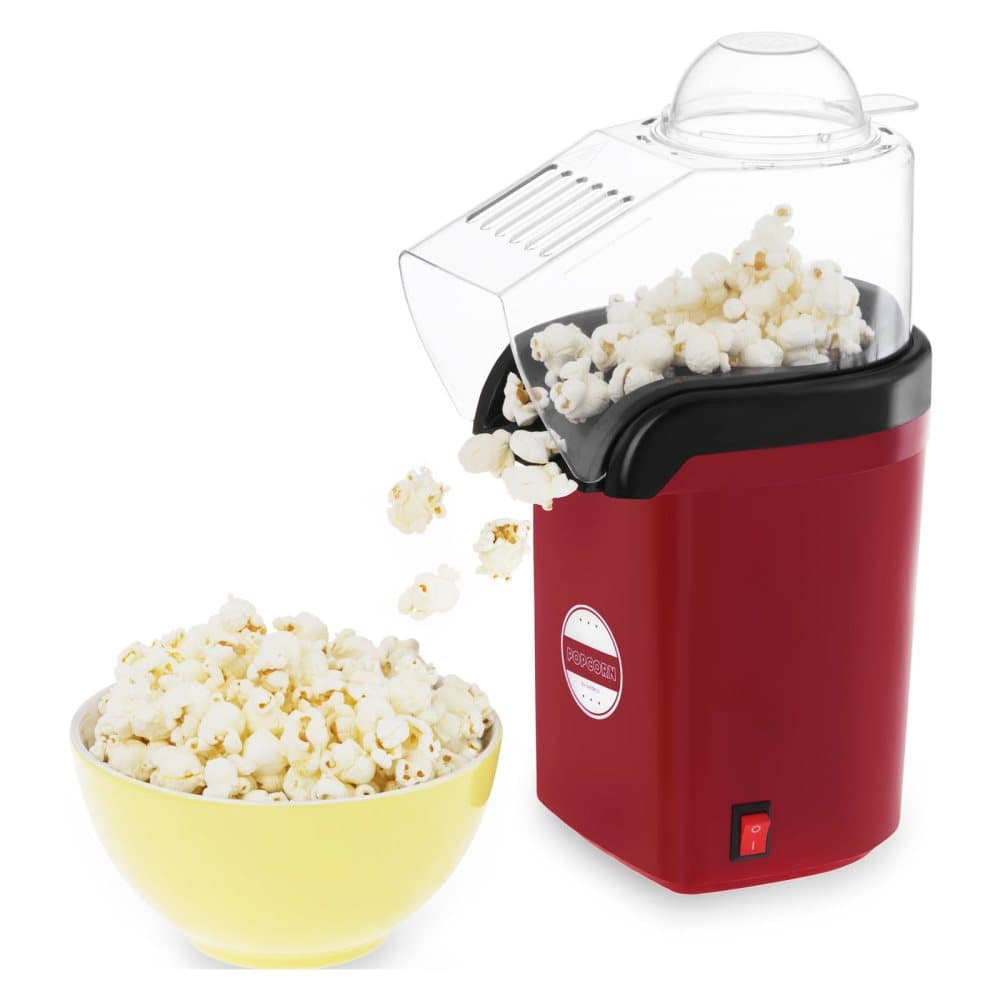 Bredeco Popcornmaskin - Varmluft - Röd