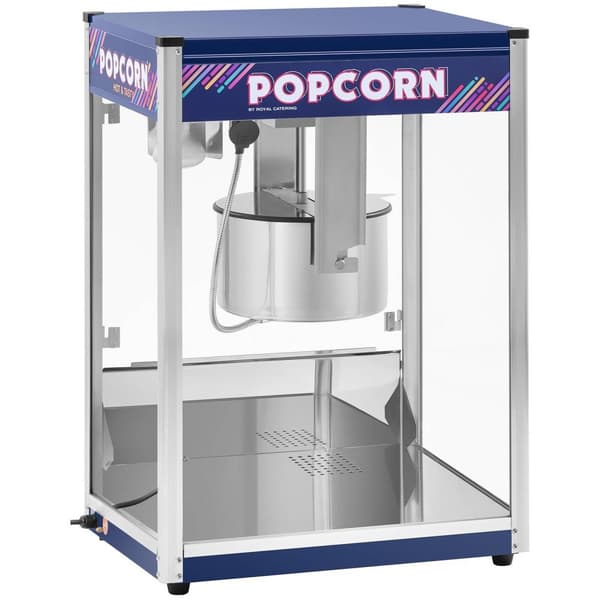 Royal Catering Popcornmaskin - blå - 16 oz - XXL