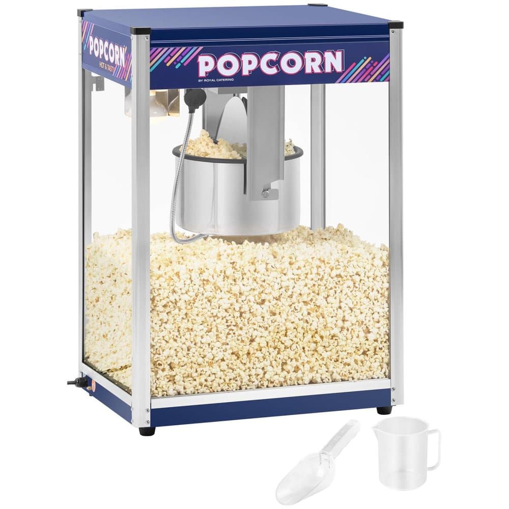 Royal Catering Popcornmaskin - blå - 16 oz - XXL