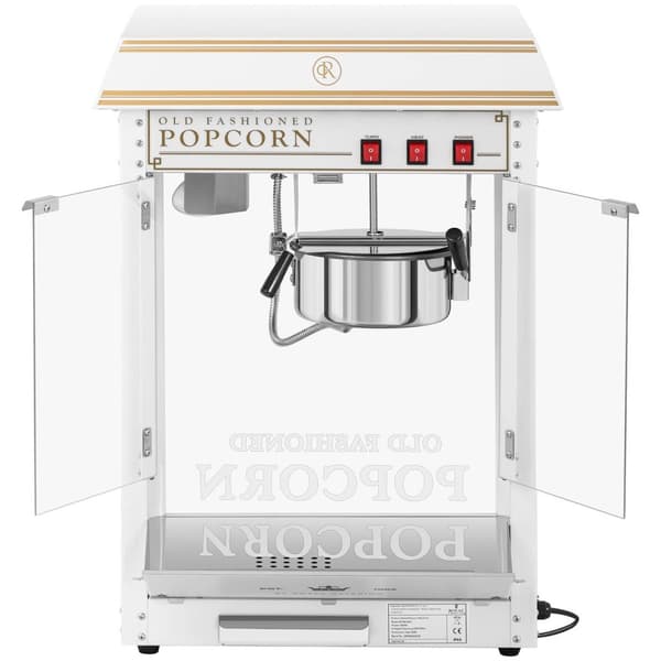 Popcorn Machine - White & Golden