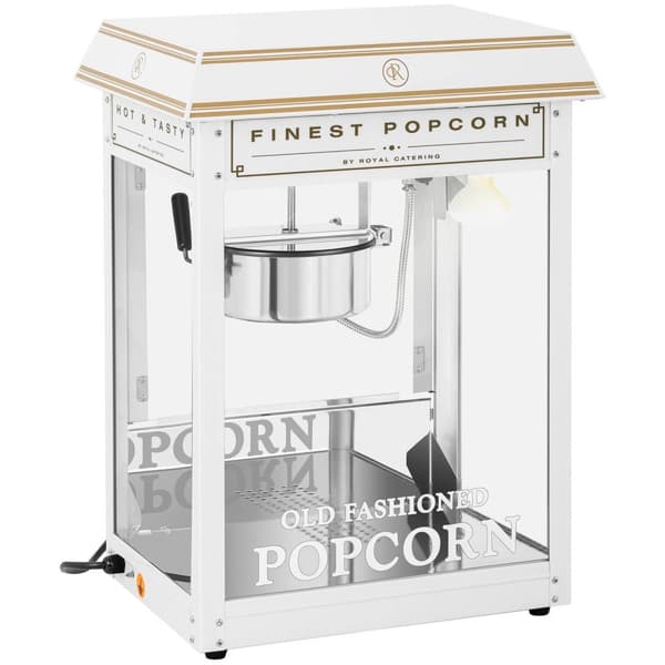 Popcorn Machine - White & Golden