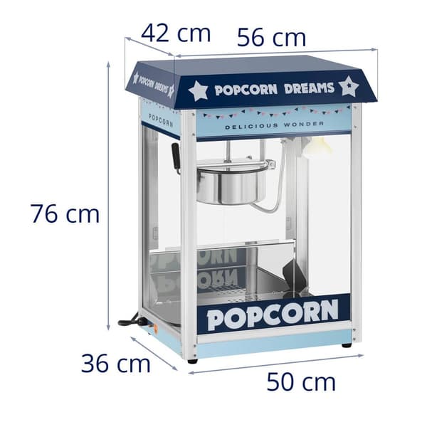 Royal Catering Popcornmaskin - Blå