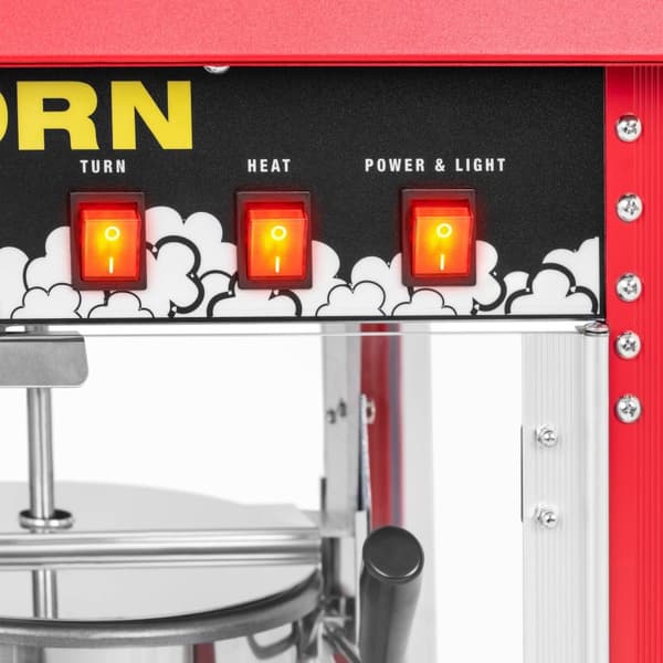 Royal Catering Popcornmaskin - rött tak
