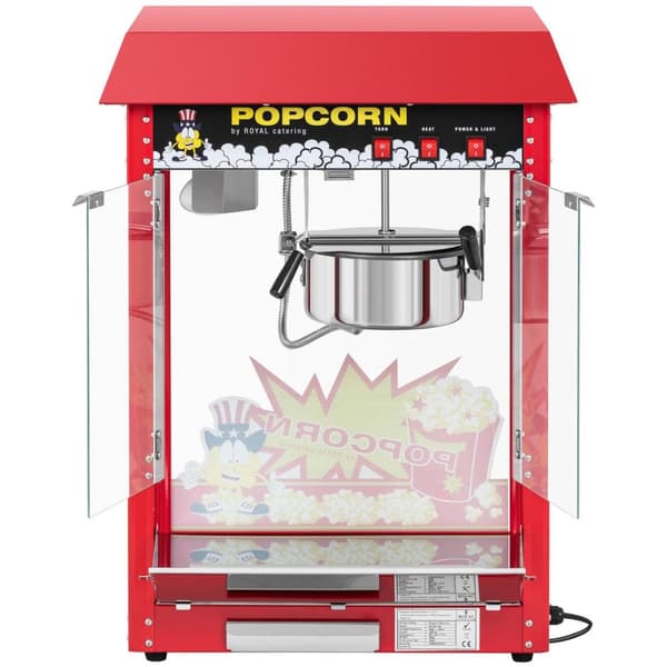 Royal Catering Popcornmaskin - rött tak