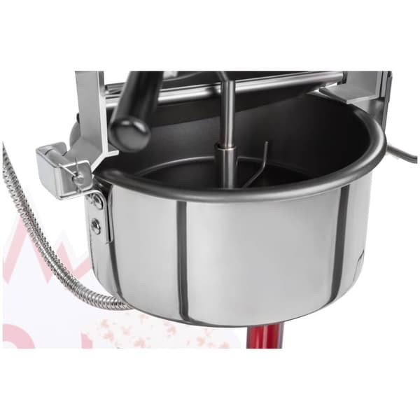 Royal Catering Popcornmaskin med vagn - Amerikansk design - Röd