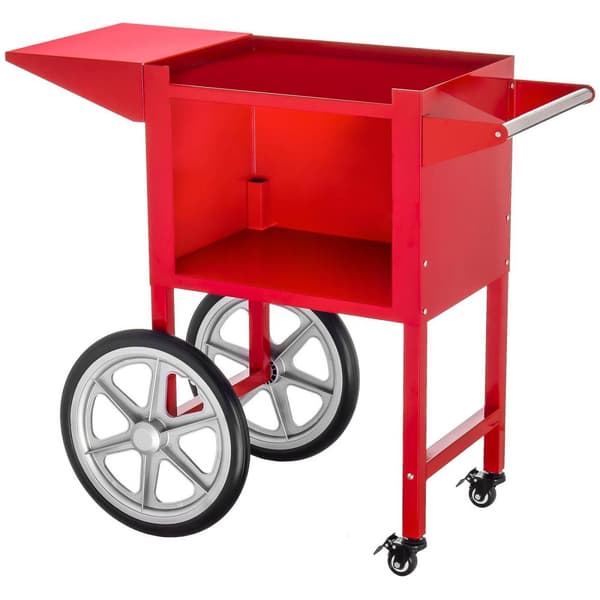 Royal Catering Popcornmaskin med vagn - Amerikansk design - Röd