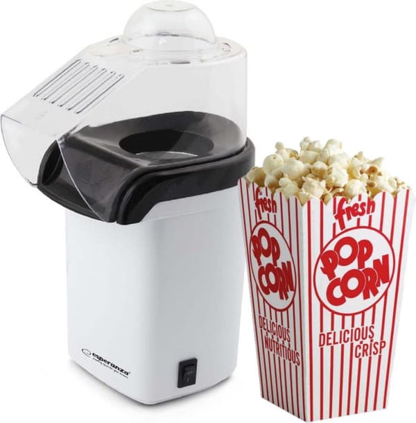 Esperanza EKP005W popcorn popper Sort, Hvid 0,27 L 1200 W