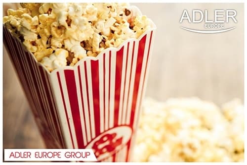 Adler popcornmaskin som ser ut som en fotboll