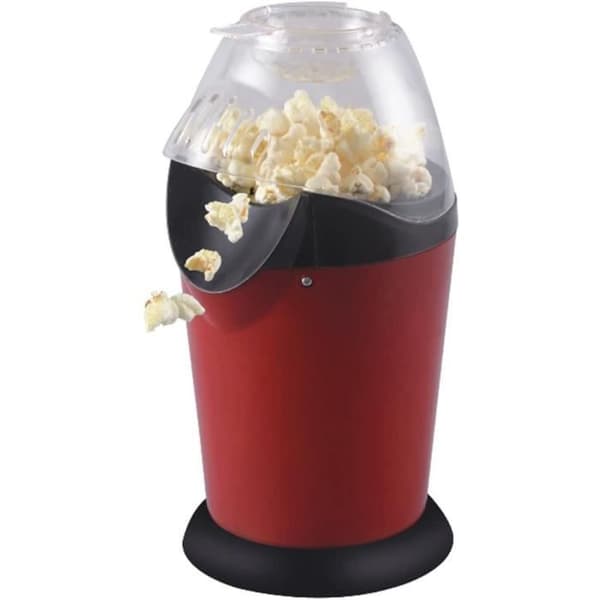 Elektrisk popcornmaskin Hot Air Popcorn Maker MINI hushållsröd retro hem popcornmaskin för hemmafester A221