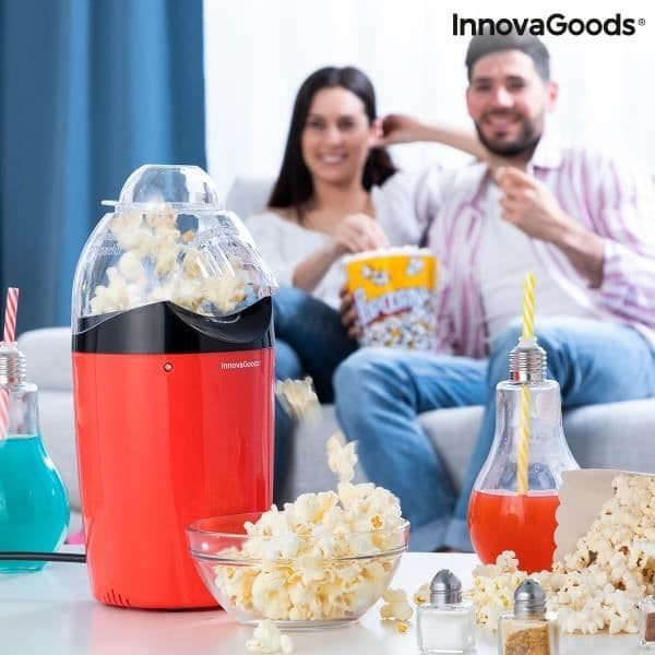 Popcornmaskin - InnovaGoods - PopCot - Röd - 1200 W - Kompakt design - Varmluft