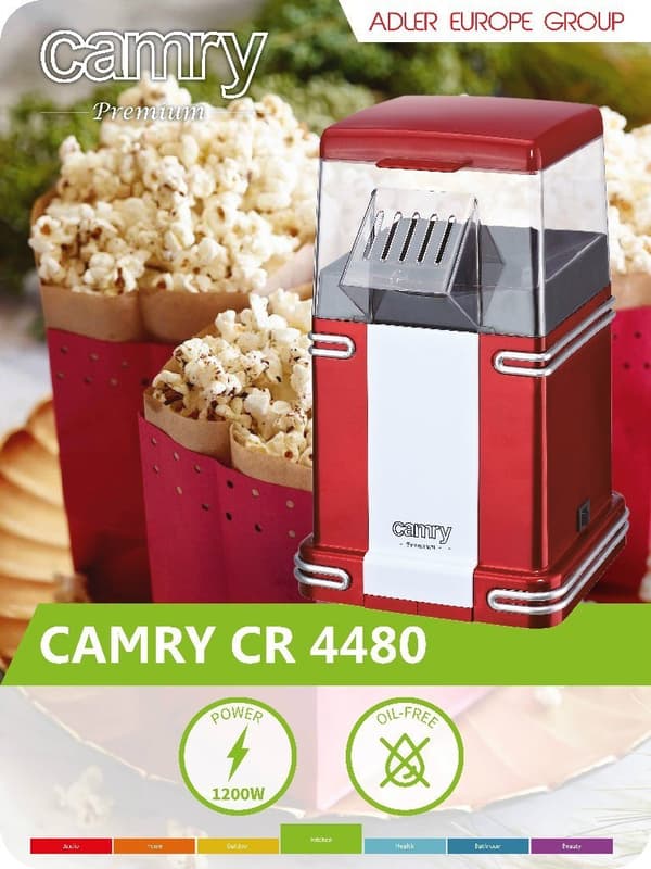 Camry | CR 4480 | Popcornin valmistaja