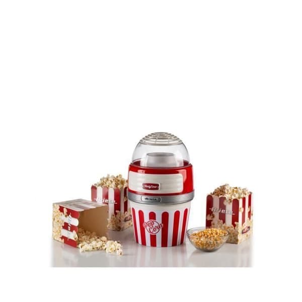 Popcornmaskin - Ariete - 2957ROUGE - Luftfritös - 60 g på 2 minuter - Röd