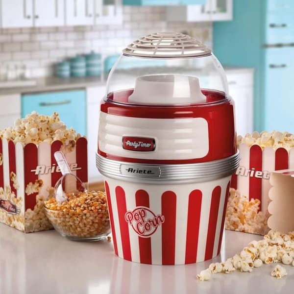 Popcornmaskin - Ariete - 2957ROUGE - Luftfritös - 60 g på 2 minuter - Röd