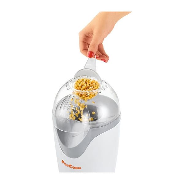 Popcornmaskin - Clatronic PM 3635 - Vit - Fettfri - 1200 Watt - 2-3 portioner på 2 minuter