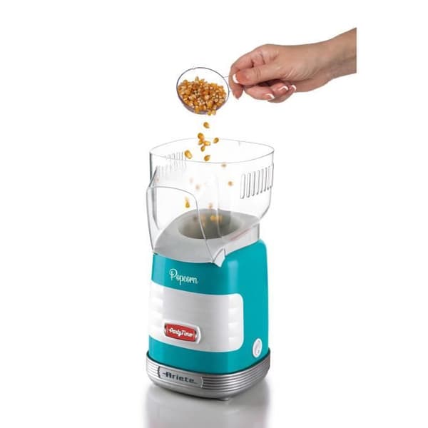Popcornmaskin - Ariete - Party Time - Varmluftsmatlagning - Blå