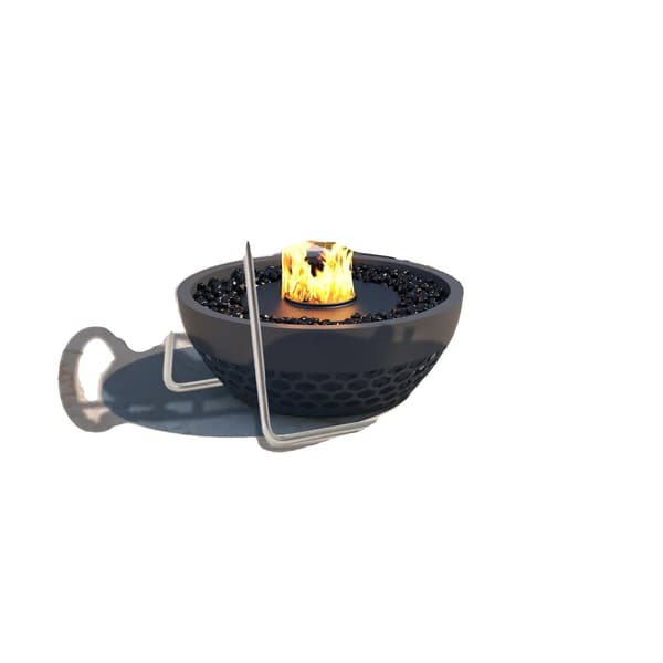 Mini Popcorn Maskine, Rustfrit Stål 304, Håndsvinget Betjening, Åben Flamme Opvarmning