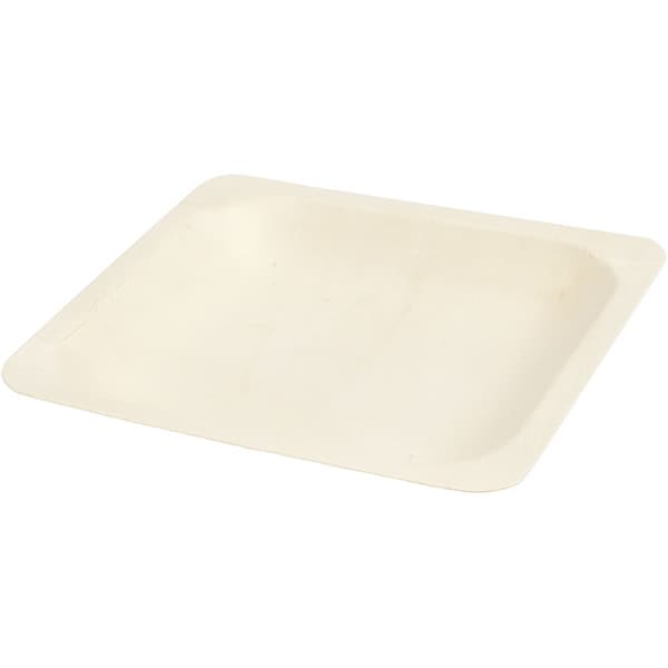 Tallrikar av Trä 12 st - 14x14 cm