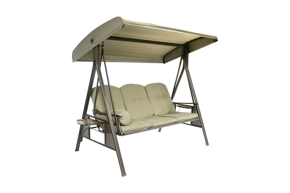 Hammock CAIRO 3-sits 201x125x180cm stålram brun