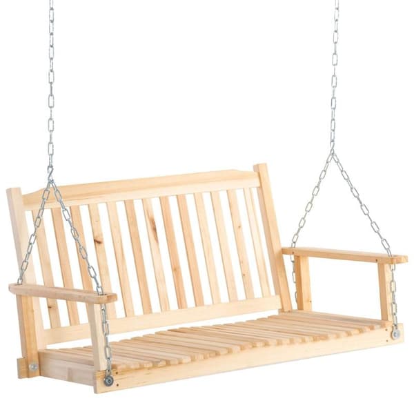 Rootz Havegynge - Gyngestol - Havegynge til 2 personer - Grantræ - Stål - Naturlig - 117 cm 69 cm x 60 cm