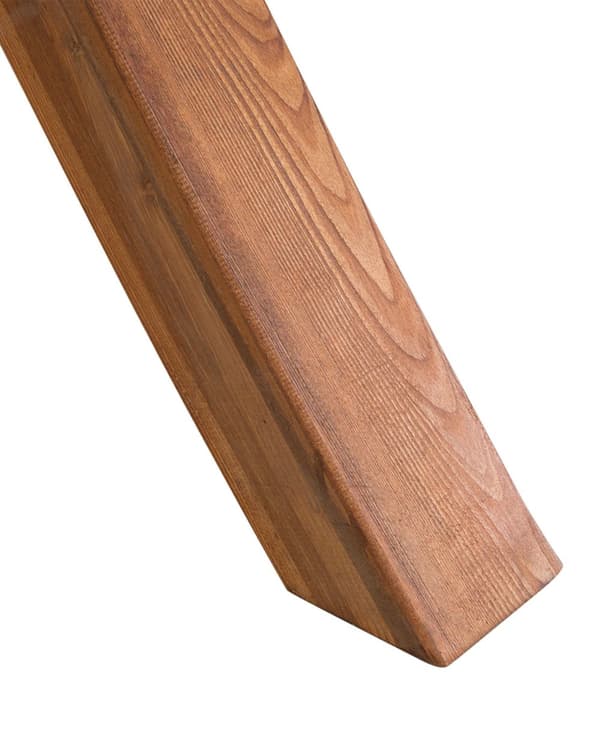 Puutarhakeinu tumma 202 x 120 x 200 cm lehtikuusipuu kahdelle kermanvalkoinen kangas