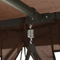 Miniatyrbild 5 av 6: vidaXL Paviljong med hammock kaffebrun
