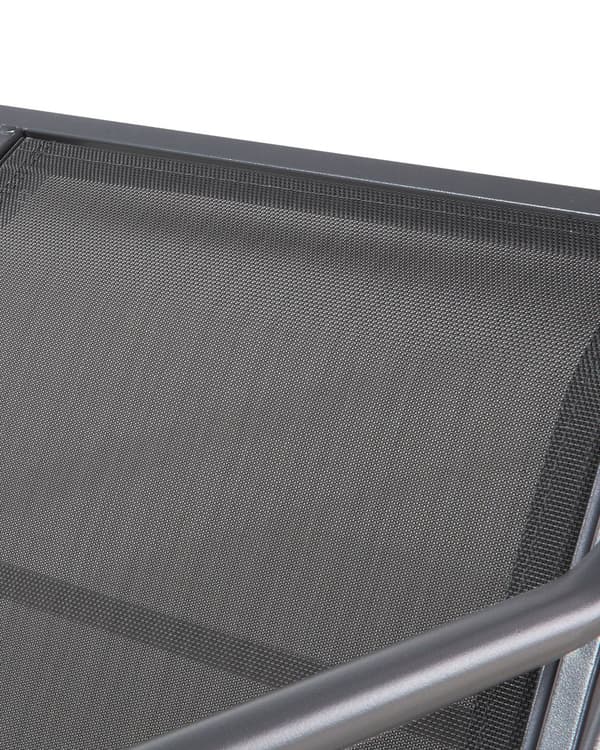 Hængesofa Sort Polyester og Stålramme 190 x 169 x 116 cm 3 Personers Gyngesofa Udendørs til Haven Terrasse Altan Indretning Justerbar Baldakin