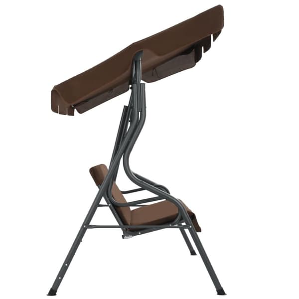 vidaXL gyngesofa til haven 170x110x153 cm kaffefarvet