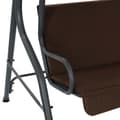 Miniatyrbillede 4 af 6: vidaXL gyngesofa til haven 170x110x153 cm kaffefarvet