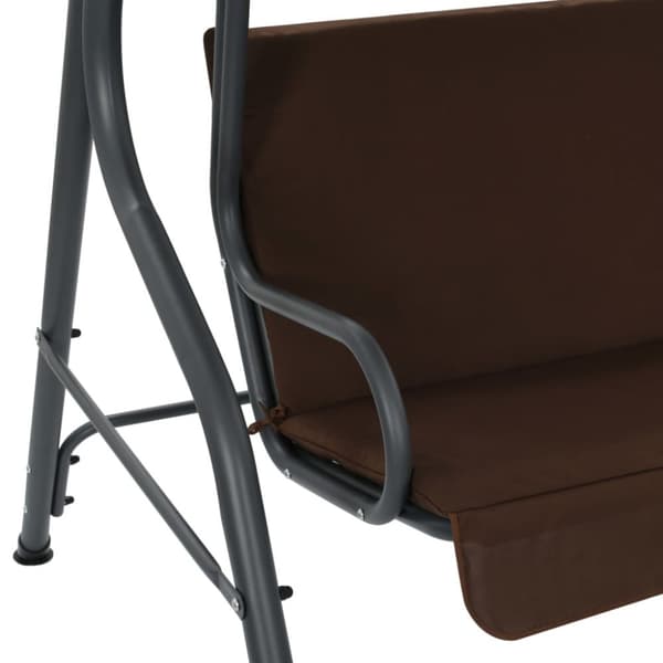 vidaXL gyngesofa til haven 170x110x153 cm kaffefarvet