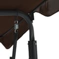 Miniatyrbillede 5 af 6: vidaXL gyngesofa til haven 170x110x153 cm kaffefarvet