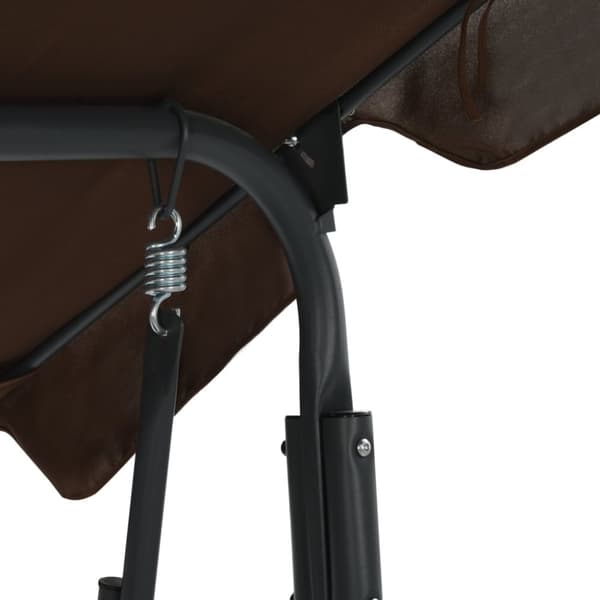 vidaXL gyngesofa til haven 170x110x153 cm kaffefarvet