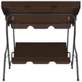 Miniatyrbillede 2 af 6: vidaXL gyngesofa til haven 170x110x153 cm kaffefarvet
