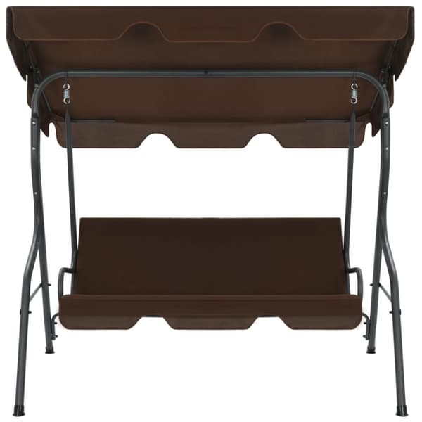 vidaXL gyngesofa til haven 170x110x153 cm kaffefarvet