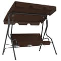 Miniatyrbillede 1 af 6: vidaXL gyngesofa til haven 170x110x153 cm kaffefarvet