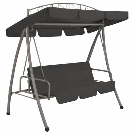 Hammock Med Tak Antracit 198X120X205 Cm Stål